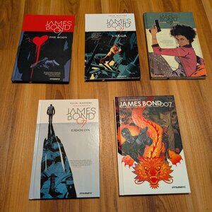 Collection of hardcover James Bond comics/graphic novels by Dynamite
